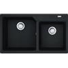 Franke Lavello da Incasso Fragranite 2 Vasche 86 x 50 cm Nero Serie Urban Franke UBG 620-86 114.0686.775