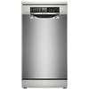 Bosch Serie 6, Lavastoviglie da libera installazione, 45 cm, Acciaio spazzolato anti-impronta