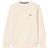 Lacoste Felpa Felpata Girocollo Panna Uomo