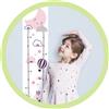BABY SMILE Sticker pop up cameretta 120 cm - adesivo crescita bambini decorativo
