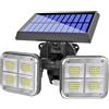 Generic Luci Con Sensore Di Movimento Solare - Lampade per Uso Esterno | Lampada Impermeabile Per Cortile Ingresso Giardino Terrazza