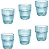 Bormioli Rocco Set di 6 bicchieri Barshine Rocks, blu, 30,5 cl