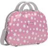 ITACA - Beauty Case da Viaggio Donna e Bambini PC Polycarbonate - Qualità Beauty Case Rigido con Maniglia Superiore e Tracolla Regolabile - Elegante Beauty Case Donna da Viaggio Marca, Rosa