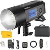 Godox AD400Pro 400W Outdoor Strobo Esterna TTL Flash Speedlite Portatile Batteria Li-ION 1 / 8000s HSS Godox 2.4G Sistema integrato 390 Tempo di Ricarica a Piena Potenza 0,01-1s 30w Lampada
