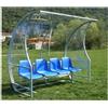 (04) PANCHINA ALLEN. E RISER. CALCIO MT 2 4 POSTI ACC. ZINC. COP. POLIC. TRASPAR