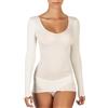 EGI Maglia Donna Manica Lunga Lana Seta Microcostina Elegante Intimo Morbido Caldo Made in Italy (IT, Testo, S, M, Regular, Regular, Ruggine)
