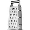 KADAX Grattugia a Quattro Facce in Acciaio Inox, Grattugia Manuale con Manico e Quattro Diverse Superfici di Grattugiatura per Formaggio e Verdure