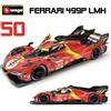 Burago Ferrari 499P 50 24h Le Mans 2023 Scala 1:18 Burago Da Collezione Con Vetrina New
