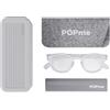 L10 POPME GLASSES ICE WHITE +2,5
