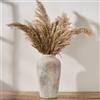 Vaseking Grande vaso rustico in ceramica, 27,9 cm, stile minimalista, vaso alto decorativo per casa, soggiorno, scaffale, ingresso, matrimonio, decorazione da tavolo, grigio