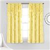 Lush Decor Riley - Tenda a pannello singolo, 160 x 137 cm, colore: Giallo
