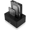 Ewent EW7014 USB 3.0 Hard Drive Docking Station Clone 2-Bay per Hard Disk HDD/SSD da 2,5 e 3,5 (SATA I/II/III), Supporto 2 x 8 TB e USAP, Compreso di Cavo USB 3.0 e Alimentatore