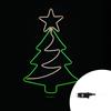 Wisdom Albero di Natale luminoso da 60cm Led Neon Flex da esterno Wisdom