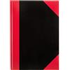 Idena 10146 - Quaderno nel formato A4, 96 pagine, 70 g/m², a quadretti, rilegatura rigida, colore rosso e nero, 1 pezzo