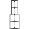 HOMCOM Lampada da terra con ripiani ad angolo 4 livelli, LED dimmerabile, 55,5 x 39,5 x 163 cm (L x P x A) - Nero | Aosom Italy