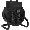 HOMCOM Riscaldatore Elettrico e Regolabile a 3 Modalità, in PP e PA Ignifugo, 21.5x15.8x22 cm, Nero | Aosom Italy