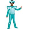 MINECRAFT Costume per bambini Diamond, con licenza Disguise ufficiale, vestibilità comoda e design dettagliato, XS 3T a 4T