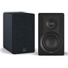 DALI KUPID - Altoparlante HiFi compatto e passivo di alta qualità, design a 2 vie, con woofer da 4,5 e tweeter da 1, supporto da parete incluso (coppia) - Black Ash