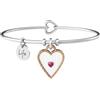 KIDULT - Bracciale Donna - Cuore con Rubino Sintetico | Love