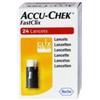 Accu-chek Fastclix 24 Lancette Pungidito