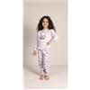 Gary Pigiama invernale bambina cotone felpato Gary 2053