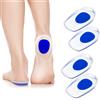 ACWOO Talloniera in Silicone, 2 Paia Supporti in Gel per Talloni, Tendine d'Achille Plantari per Tallonite, Soletta Tallonein per Sperone Calcaneare, Fascite Plantare, Dolori di Achille