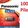 Panasonic 100 BATTERIE LITIO LITHIUM CR123 PANASONIC DL123 CR17345 K123