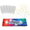 Generico 140 Candeline Magiche 17cm Scintille Luminose - Kit 1 Confezione da 140 Bastoncini Scintillanti - Perfette per Matrimonio, Compleanno, Capodanno, Feste All'aperto e Party