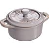 STAUB Mini cocotte rotonda grigio anticato, 10 cm