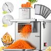 NEWTRY 4-in-1 Commerciale Macchina Elettrica per Tagliare Verdure - Macchina da Cucina in Acciaio Inossidabile 250W, Dicer per Cubetti, Grattugia, Taglio e Filetti, 200kg/h