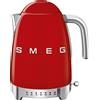 Smeg Bollitore elettrico con il controllo della temperatura 50's Style rosso