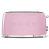Smeg Tostapane per 4 fette 50's Style rosa pastello
