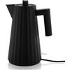 Alessi Bollitore elettrico Plissé 1,7 l nero