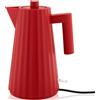 Alessi Bollitore elettrico Plissé 1,7 l rosso