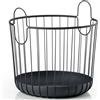 Zone Denmark Cesto portabiancheria Inu 40,5 x 41 cm nero