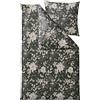 Södahl Lenzuola Garden Bloom 135 x 200 cm tonalità verdi con federa per cuscino 80 x 80 cm