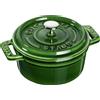 Staub Pentola Mini Cocotte 250 ml tonalità verde in ghisa