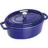 Staub Pentola La Cocotte ovale 4,2 l celeste in ghisa