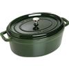 Staub Pentola La Cocotte ovale 5,5 l tonalità verde in ghisa