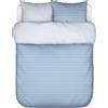 Marc O'Polo Lenzuola Thyra 240 x 220 cm celesti con 2 federe per cuscini 60 x 70 cm chiusure flap