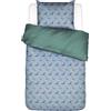 Essenza Lenzuola Seal the Deal 140 x 220 cm celesti con federa per cuscino 60 x 70 cm chiusure flap