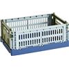 Hay Cassetta Colour Crate Mix S verde-celeste