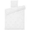Juna Lenzuola Daisy 140 x 200 cm bianche con federa per cuscino 60 x 63 cm