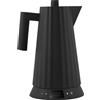 Alessi Bollitore elettrico con il controllo della temperatura Plissé 1,7 l nero