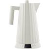 Alessi Bollitore elettrico con il controllo della temperatura Plissé 1,7 l bianco