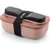 Guzzini Lunchbox Store & Go 900 ml rosato con posate