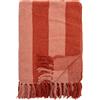 Bloomingville Copriletto Frello 160 x 130 cm rosso-rosa
