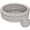 OYOY Piscina gonfiabile per bambini OYOY Elephant, con palla da spiaggia, 120 cm, beige, 2 pz.