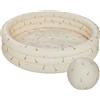 OYOY Piscina gonfiabile per bambini OYOY Giraffe 120 cm, gialla, con palla da spiaggia, 2 pz.