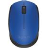 Logitech M171 Mouse Wireless per PC, Mac, Laptop, 2,4 GHz con Mini Ricevitore USB, Tracciamento Ottico, Durata della Batteria di 12 mesi, Ambidestro - Blu